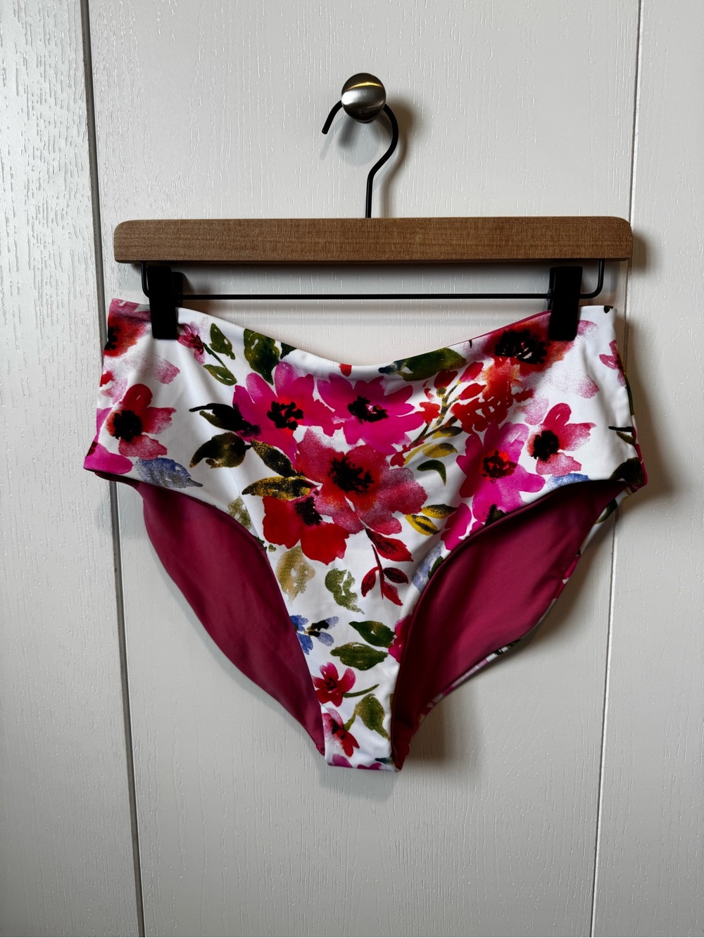 Coral Reef NWT High-Waist Floral Bikini Bottoms Reversible